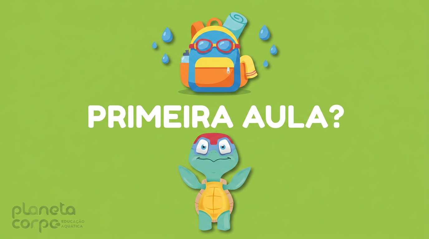 Primeira aula de natação do seu filho: o que esperar, o que levar e como preparar